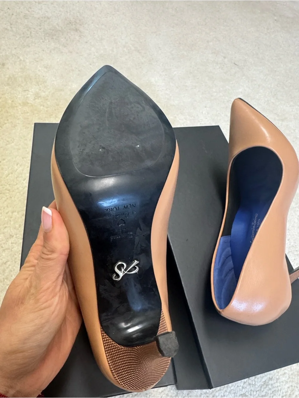 Antonia Saint NY Victoria 2.0 Nude Pumps Heels 8.5 NIB